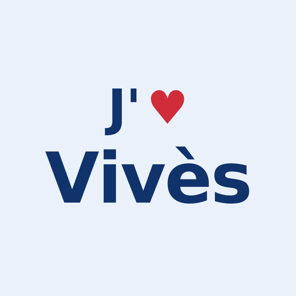 Sticker personnalisé Vivès — design J'aime Vivès