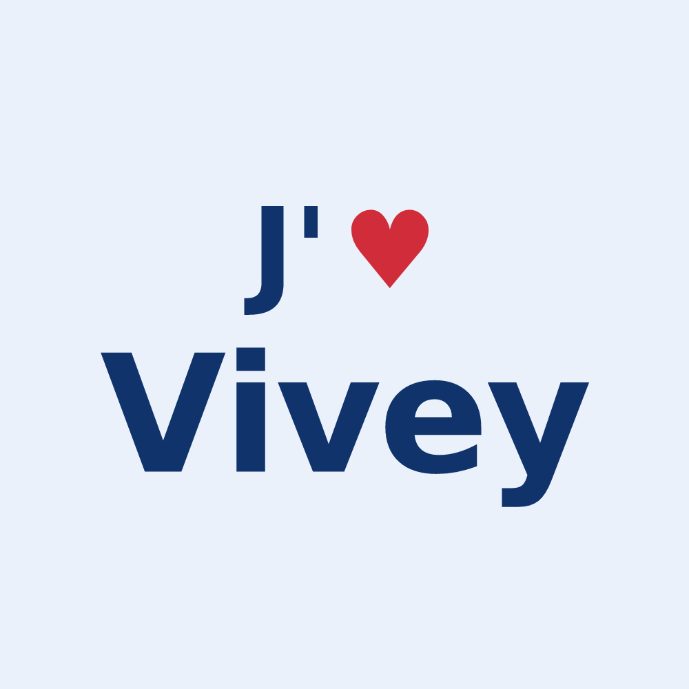 Sticker personnalisé Vivey — design J'aime Vivey