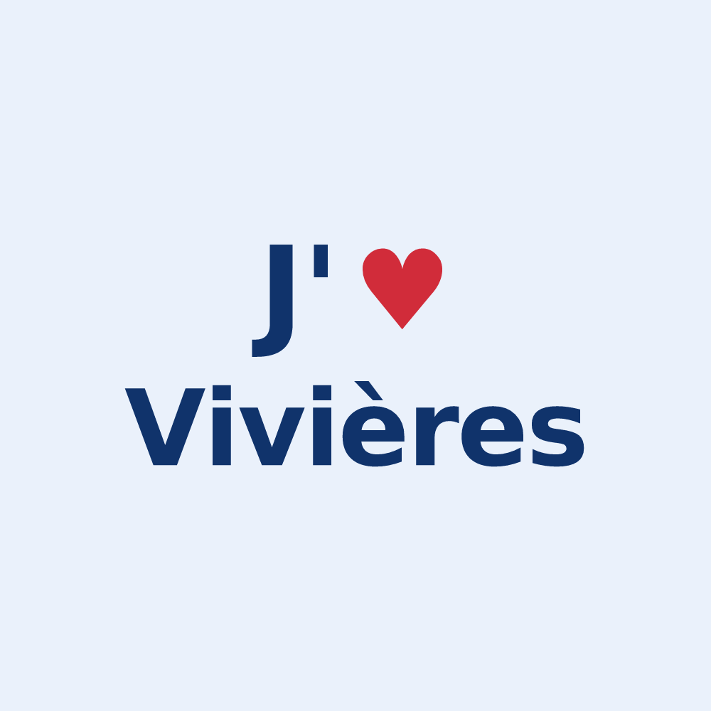 Sticker personnalisé Vivières — design J'aime Vivières