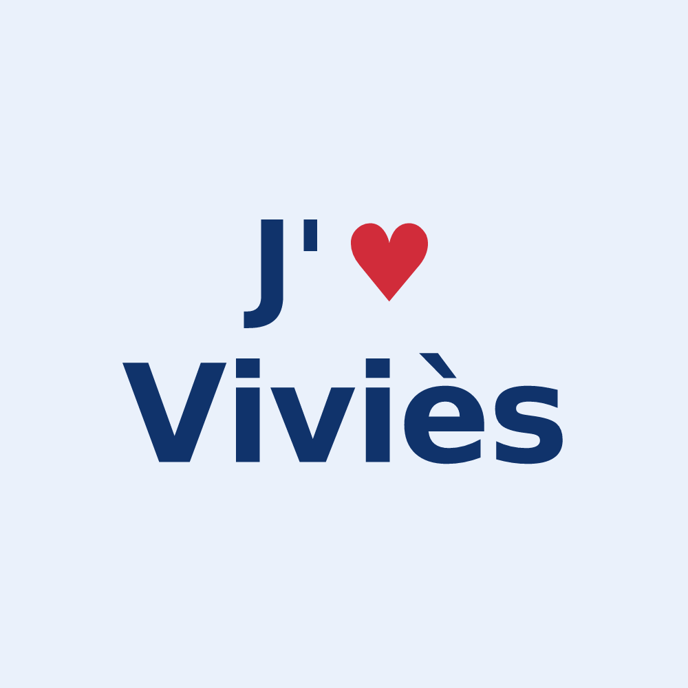 Sticker personnalisé Viviès — design J'aime Viviès