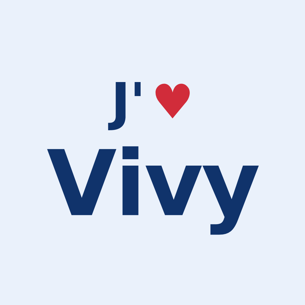 Sticker personnalisé Vivy — design J'aime Vivy