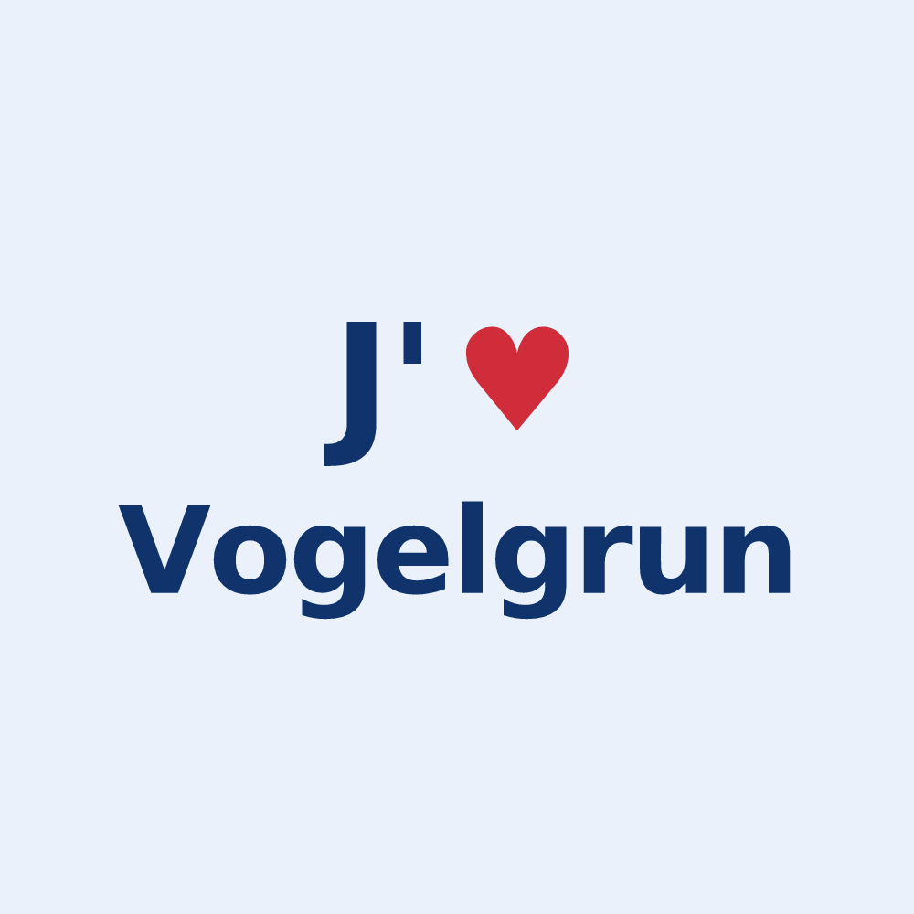 Sticker personnalisé Vogelgrun — design J'aime Vogelgrun