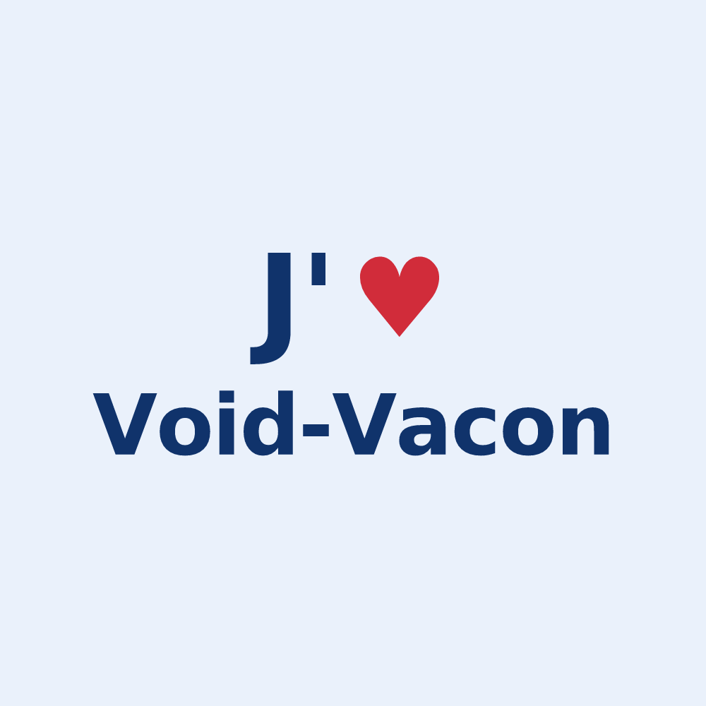 Sticker personnalisé Void-Vacon — design J'aime Void-Vacon