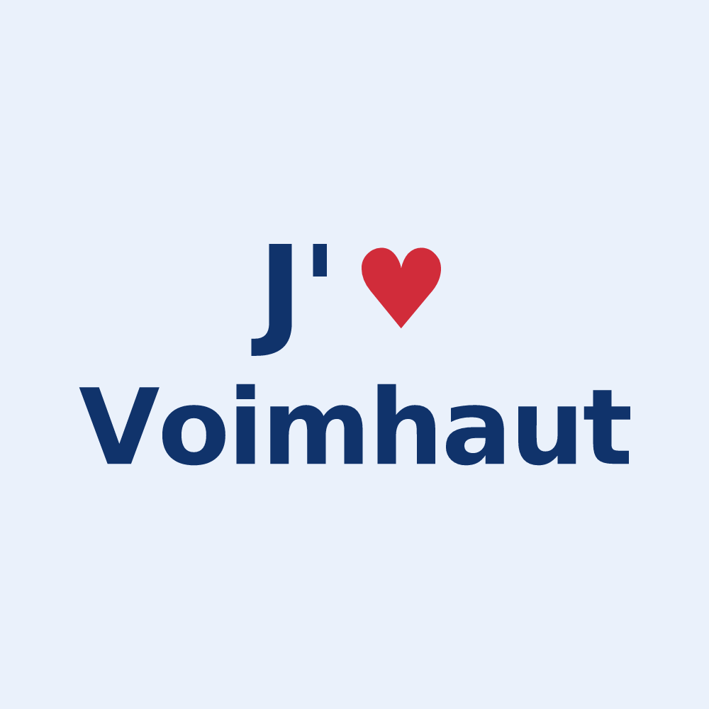 Sticker personnalisé Voimhaut — design J'aime Voimhaut