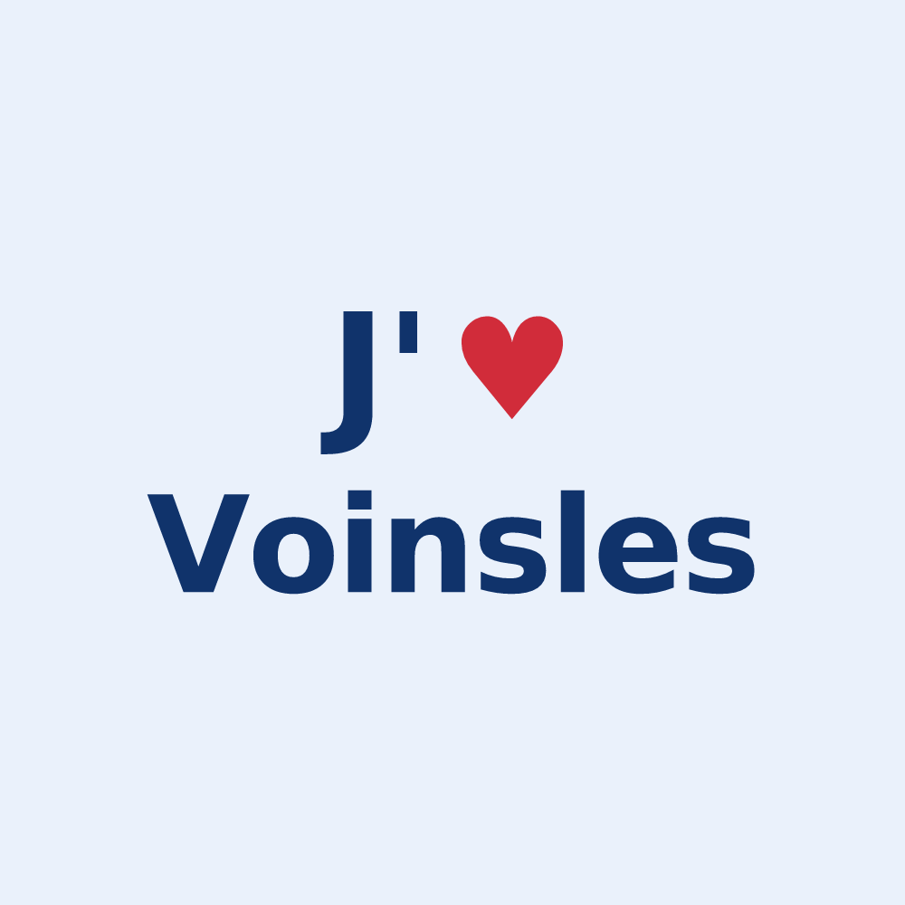 Sticker personnalisé Voinsles — design J'aime Voinsles