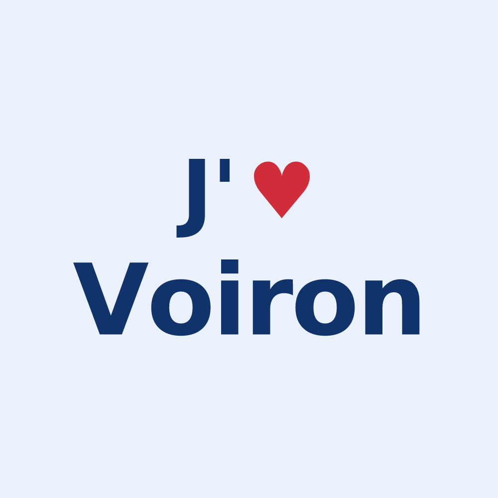 Sticker personnalisé Voiron — design J'aime Voiron