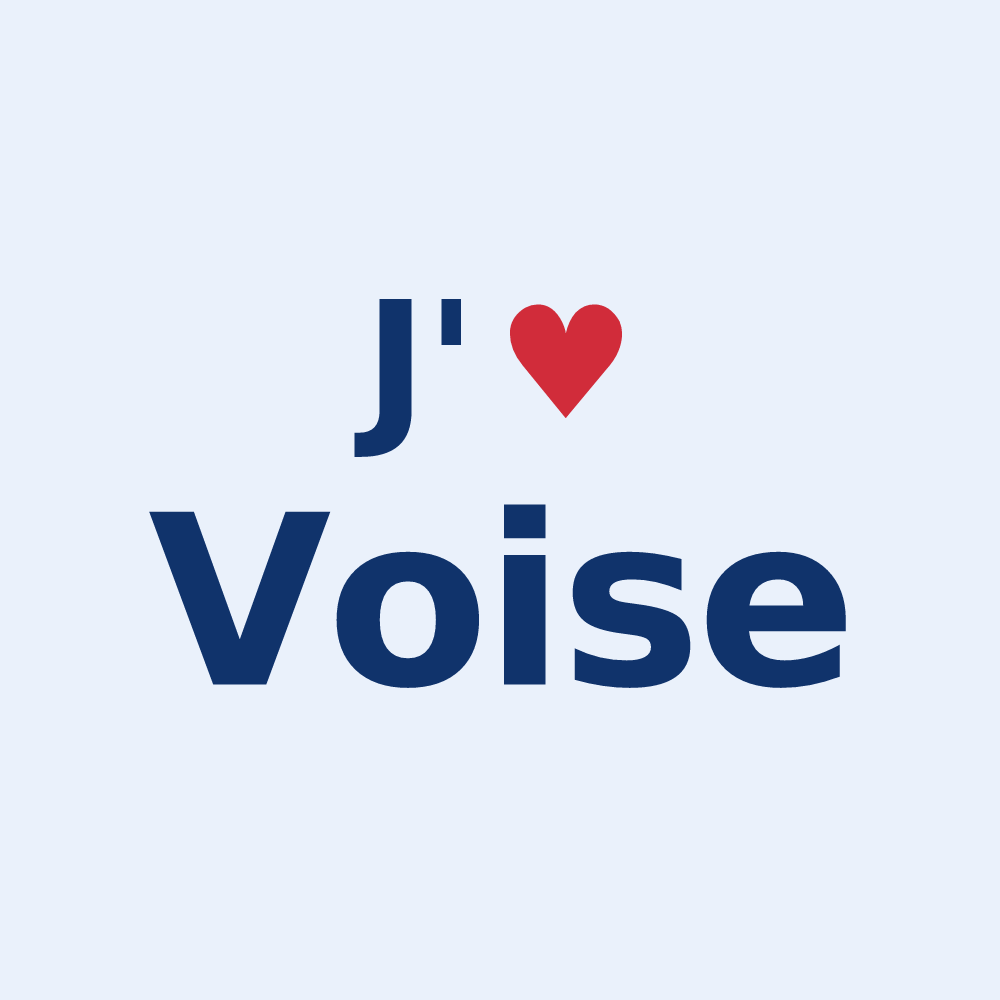 Sticker personnalisé Voise — design J'aime Voise