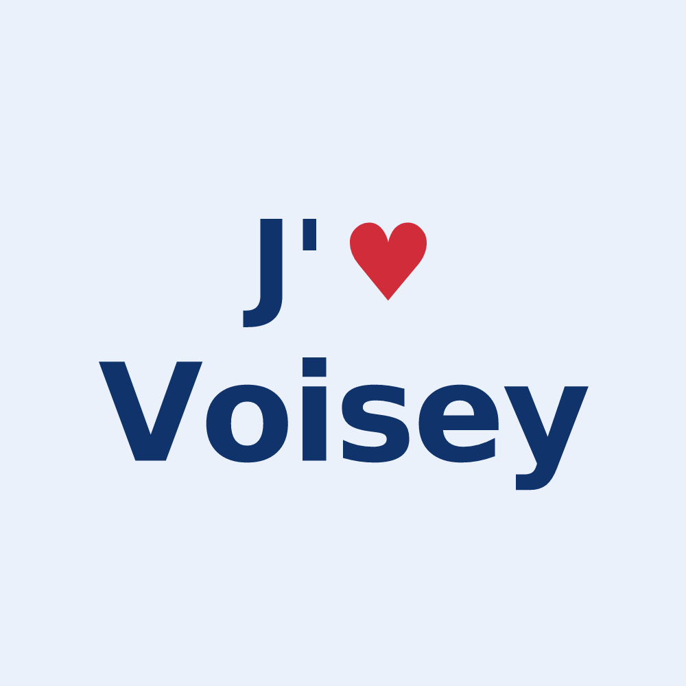 Sticker personnalisé Voisey — design J'aime Voisey