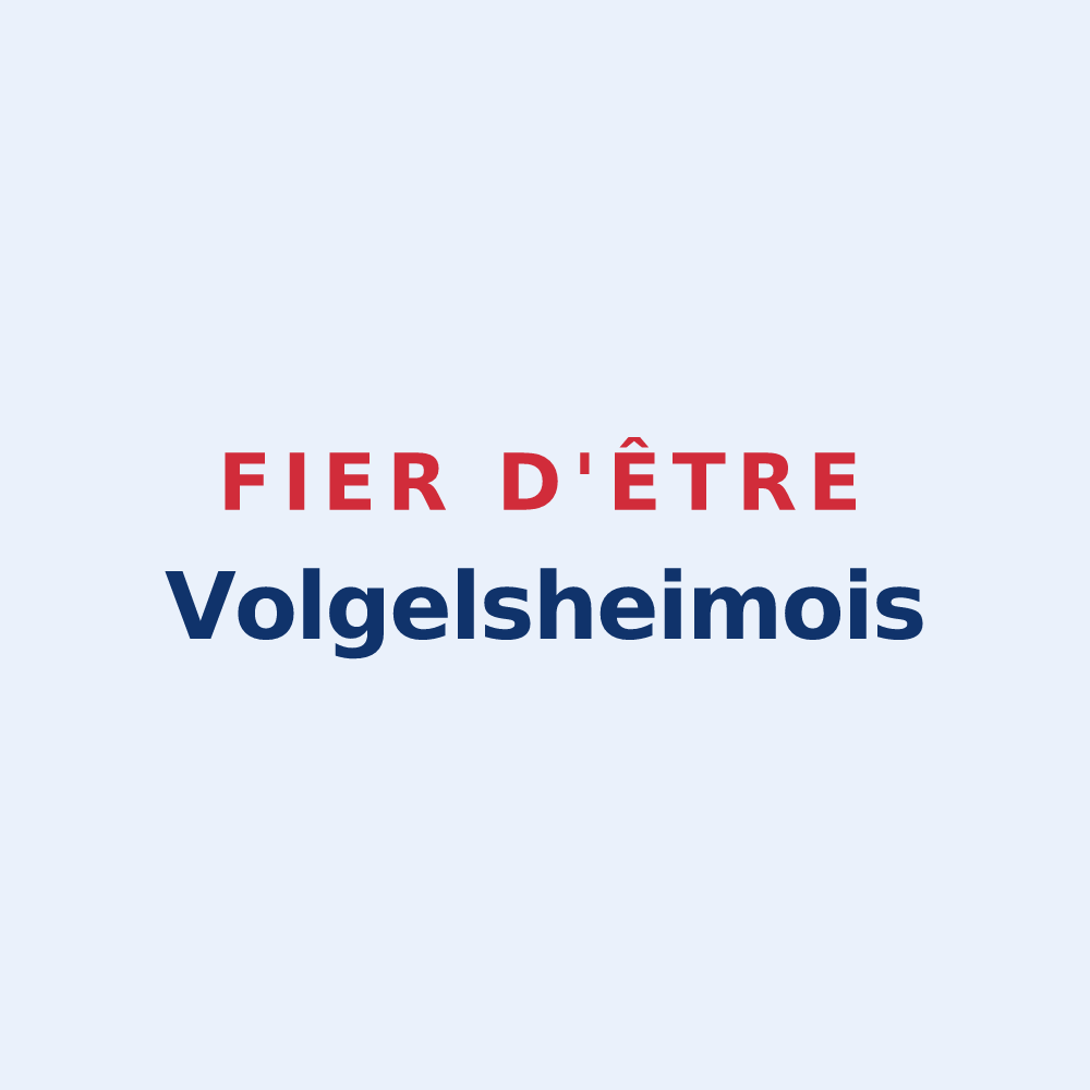 Sticker « Fier d'être Volgelsheimois » — design pour Volgelsheim