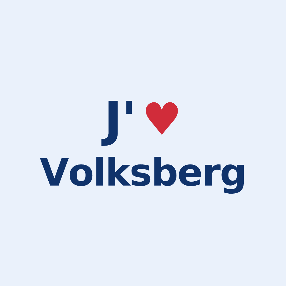 Sticker personnalisé Volksberg — design J'aime Volksberg