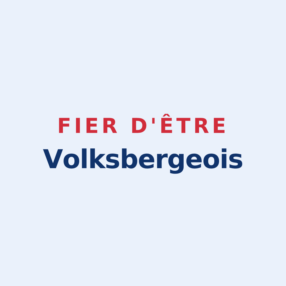 Sticker « Fier d'être Volksbergeois » — design pour Volksberg