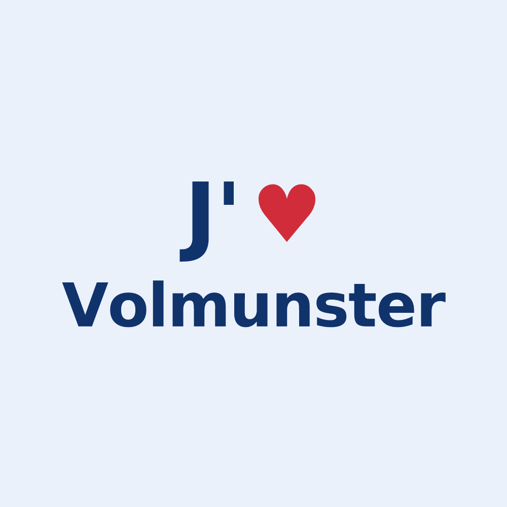 Sticker personnalisé Volmunster — design J'aime Volmunster