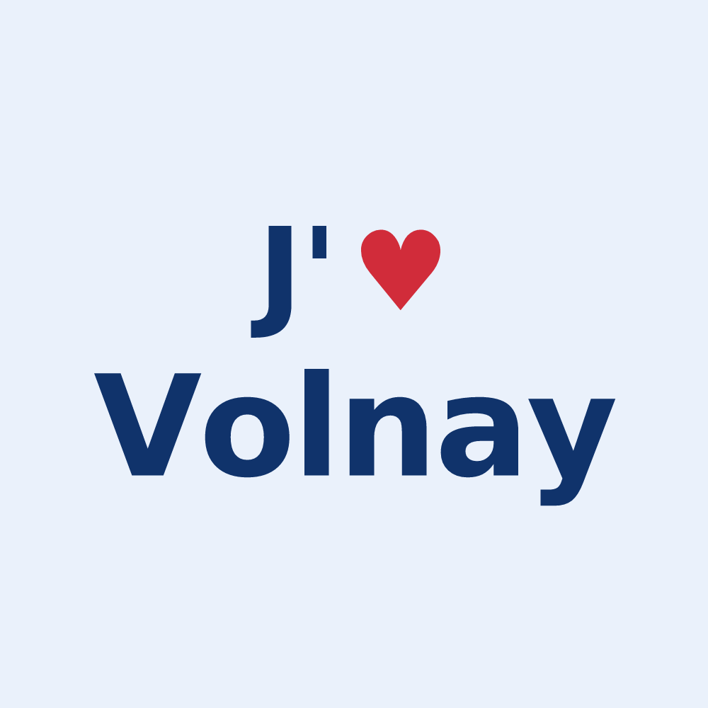 Sticker personnalisé Volnay — design J'aime Volnay