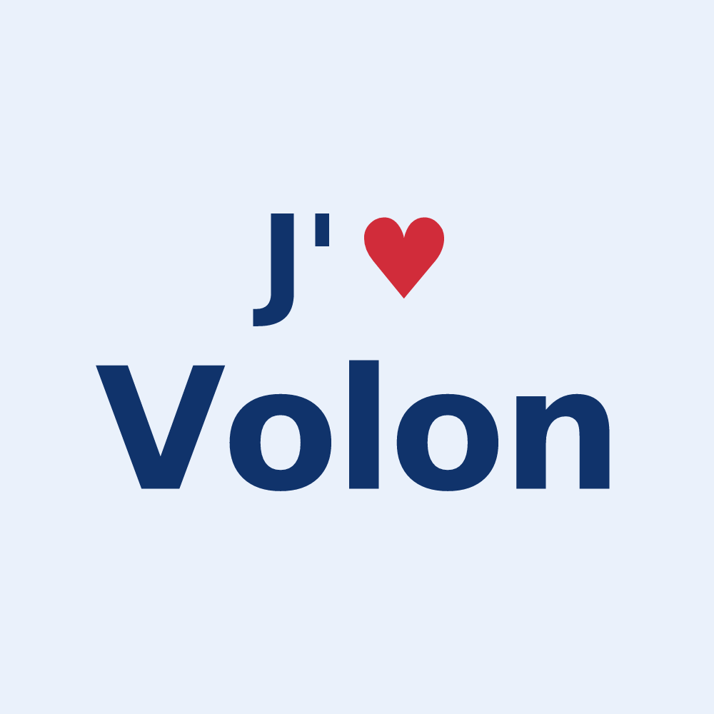 Sticker personnalisé Volon — design J'aime Volon