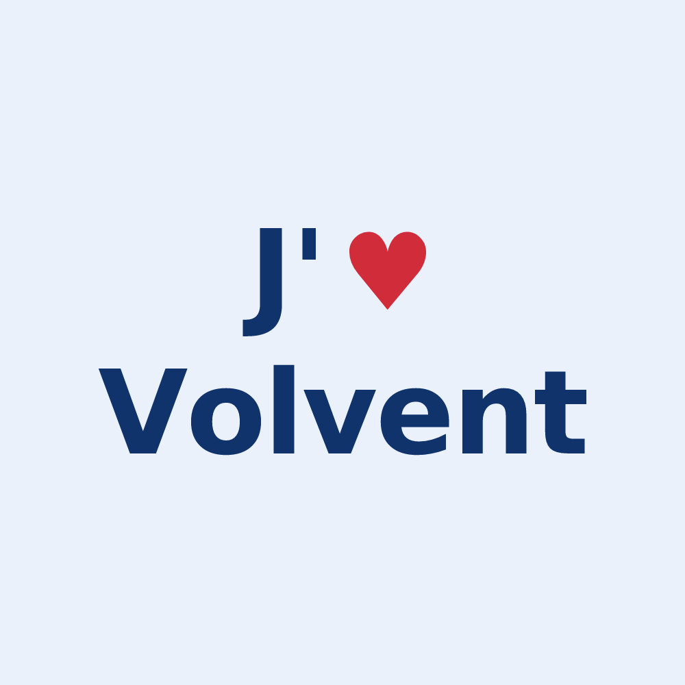 Sticker personnalisé Volvent — design J'aime Volvent