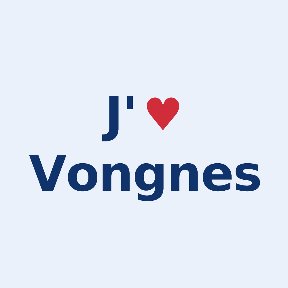 Sticker personnalisé Vongnes — design « J'aime Vongnes » imprimé sur le sticker