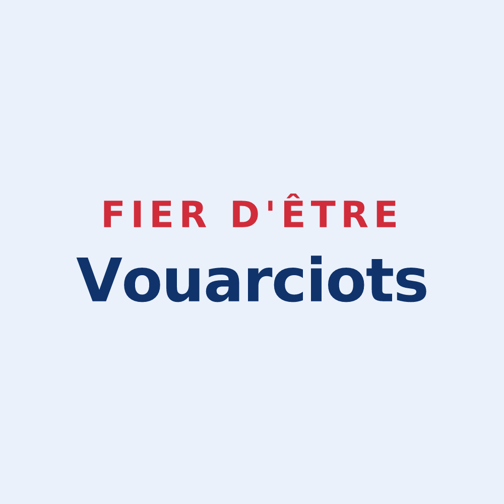 Sticker « Fier d'être Vouarciots » — design pour Vouarces