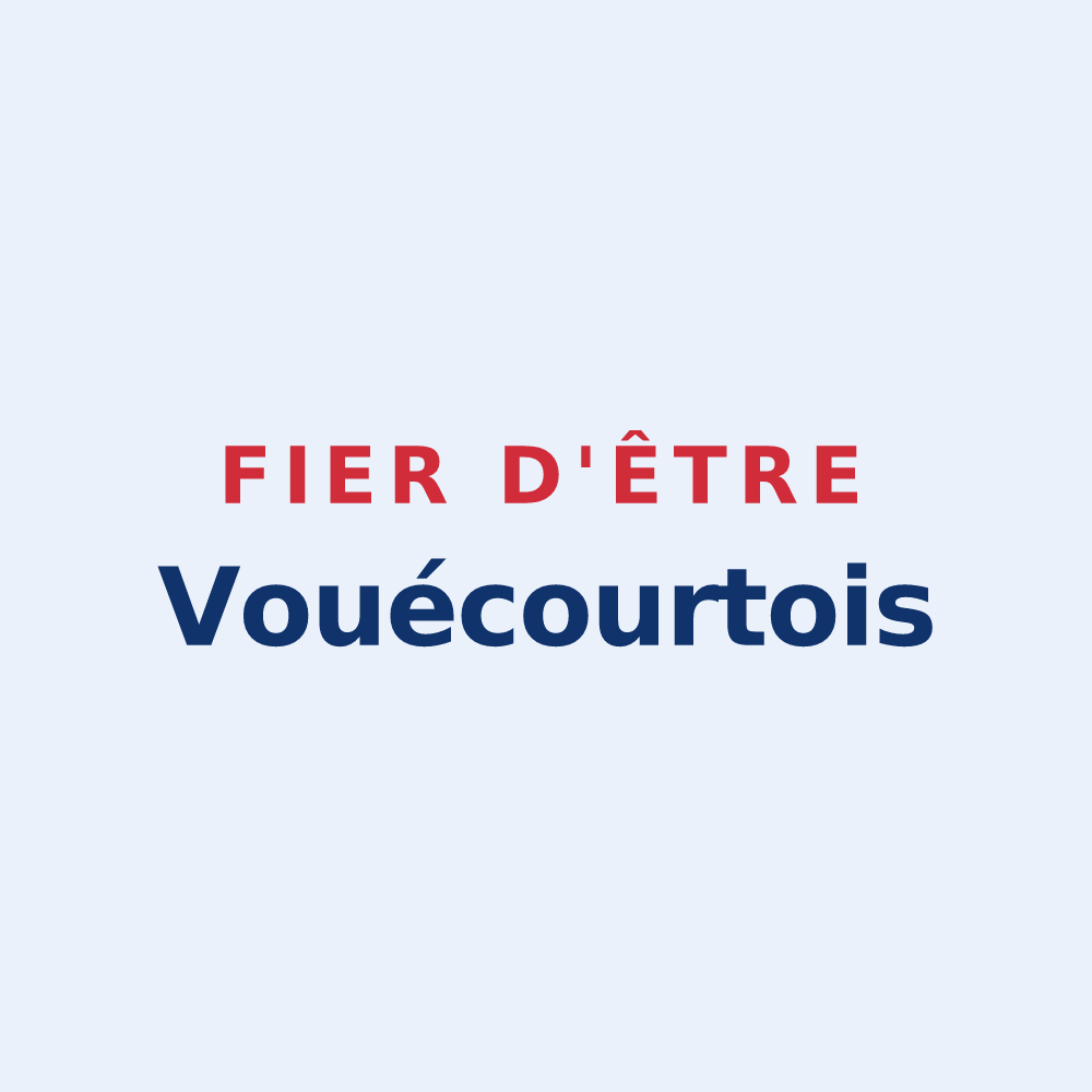 Sticker « Fier d'être Vouécourtois » — design pour Vouécourt