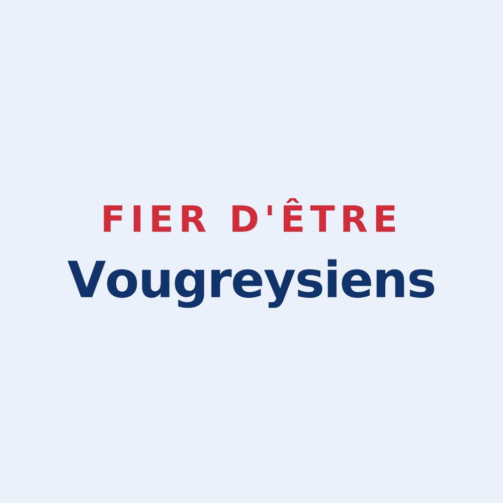 Sticker « Fier d'être Vougreysiens » — design pour Vougrey