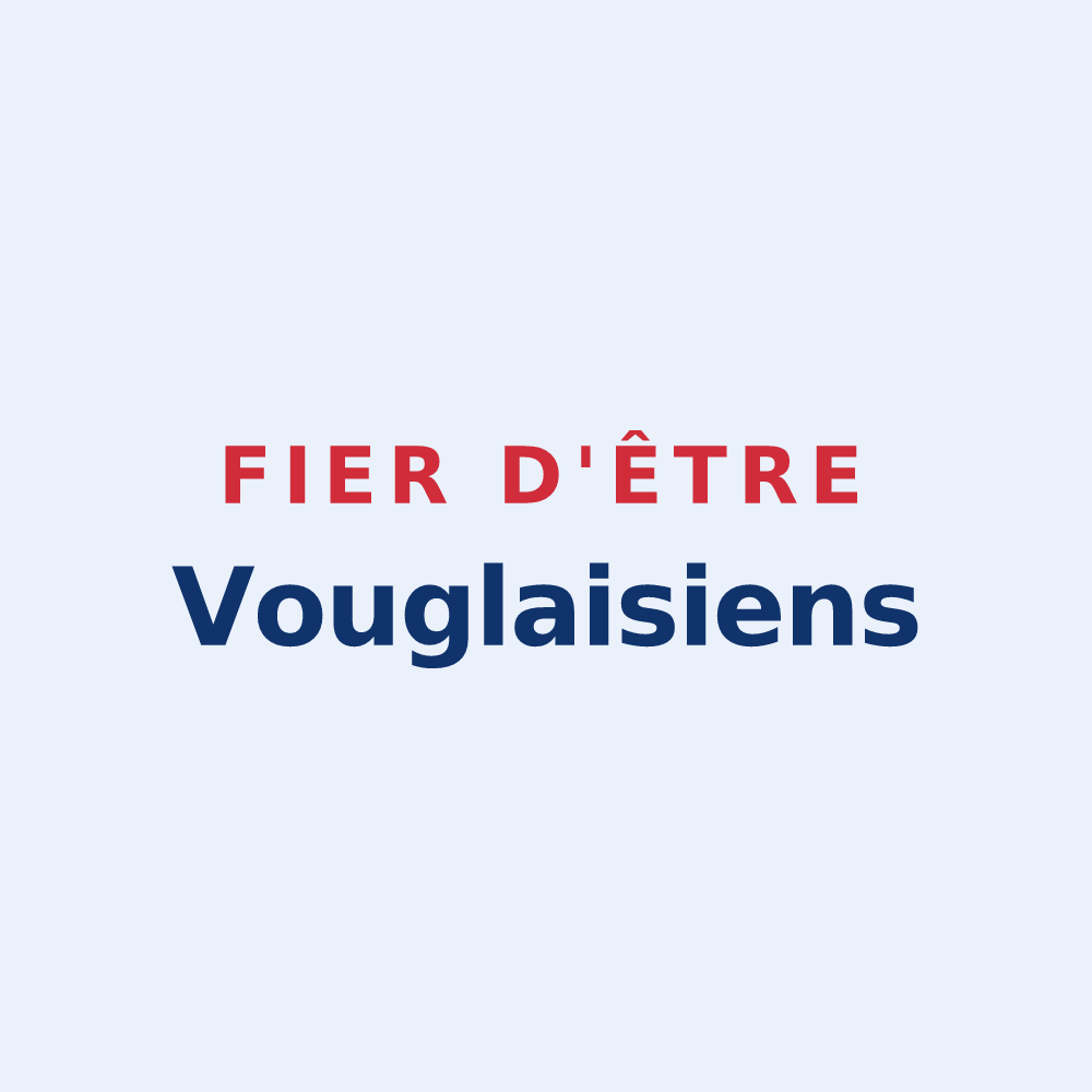 Sticker « Fier d'être Vouglaisiens » — design pour Vouillé