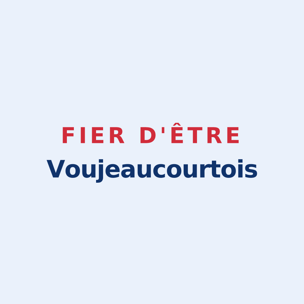 Sticker « Fier d'être Voujeaucourtois » — design pour Voujeaucourt