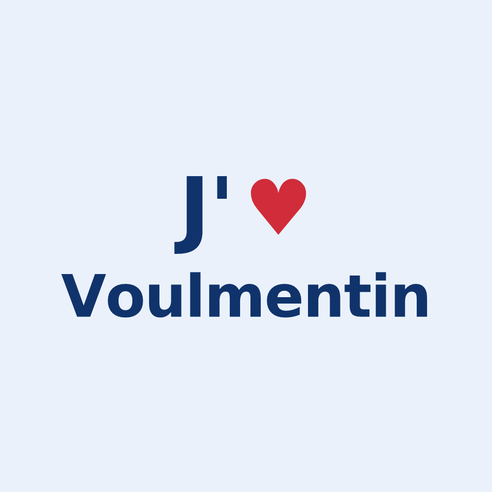 Sticker personnalisé Voulmentin — design J'aime Voulmentin