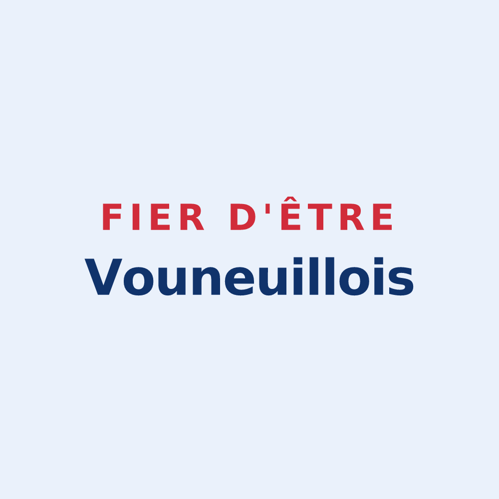 Sticker « Fier d'être Vouneuillois » — design pour Vouneuil-sur-Vienne