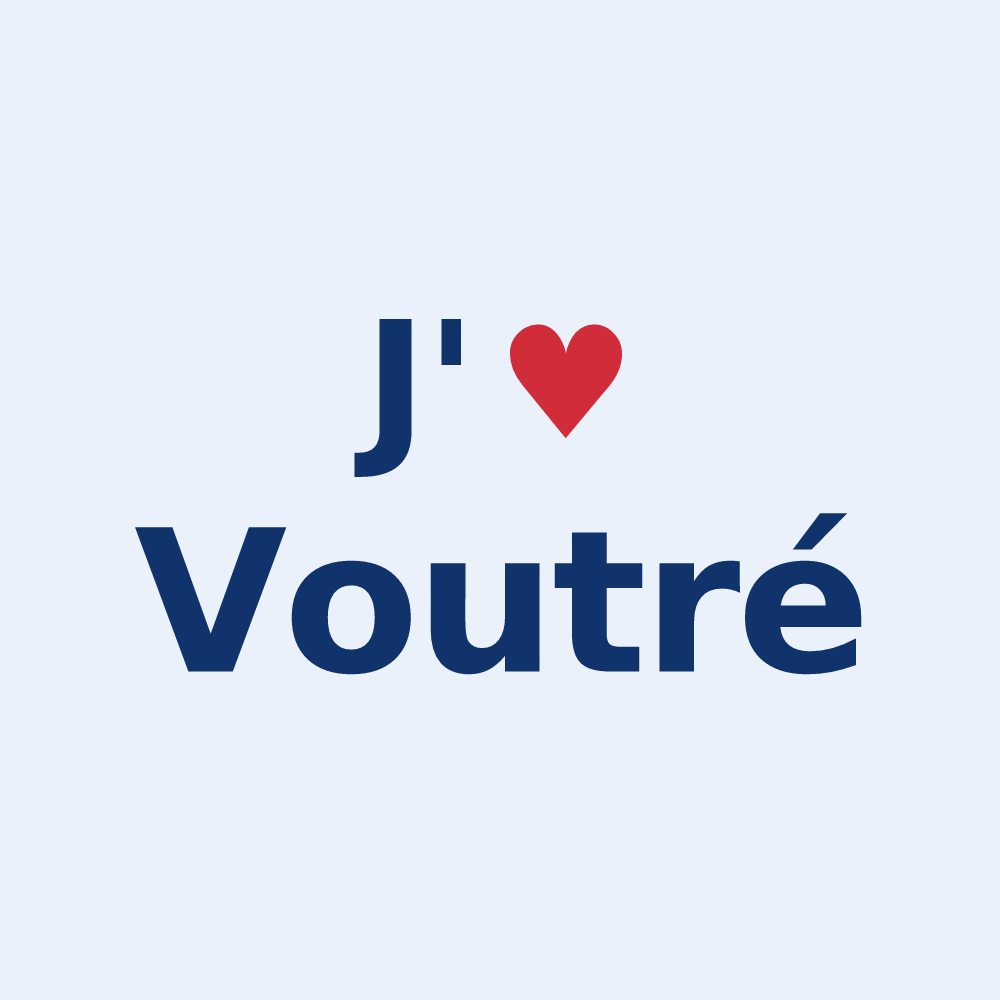 Sticker personnalisé Voutré — design J'aime Voutré