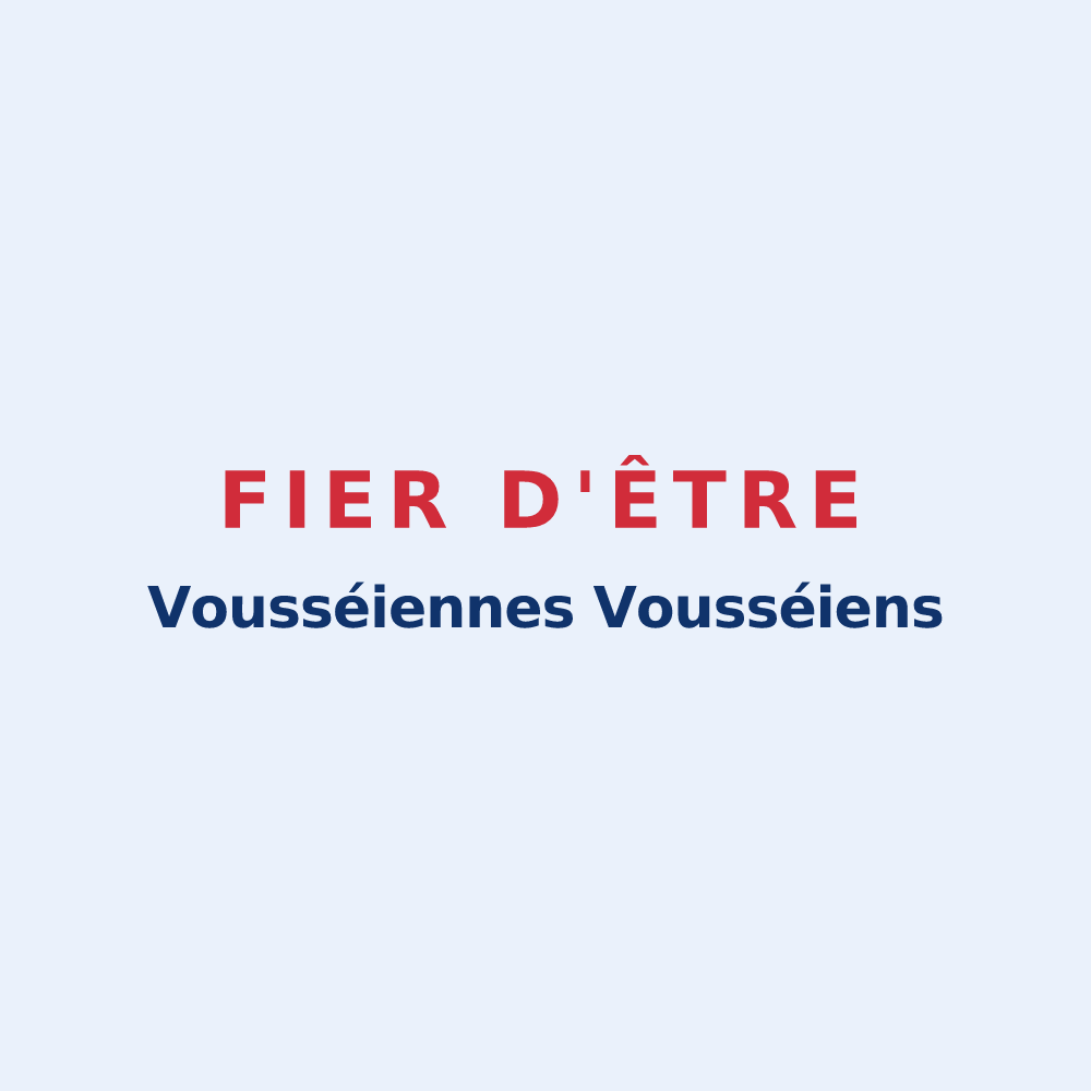Sticker « Fier d'être Vousséiennes Vousséiens » — design pour Vouxey