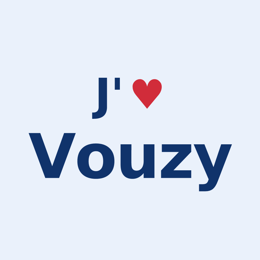 Sticker personnalisé Vouzy — design J'aime Vouzy