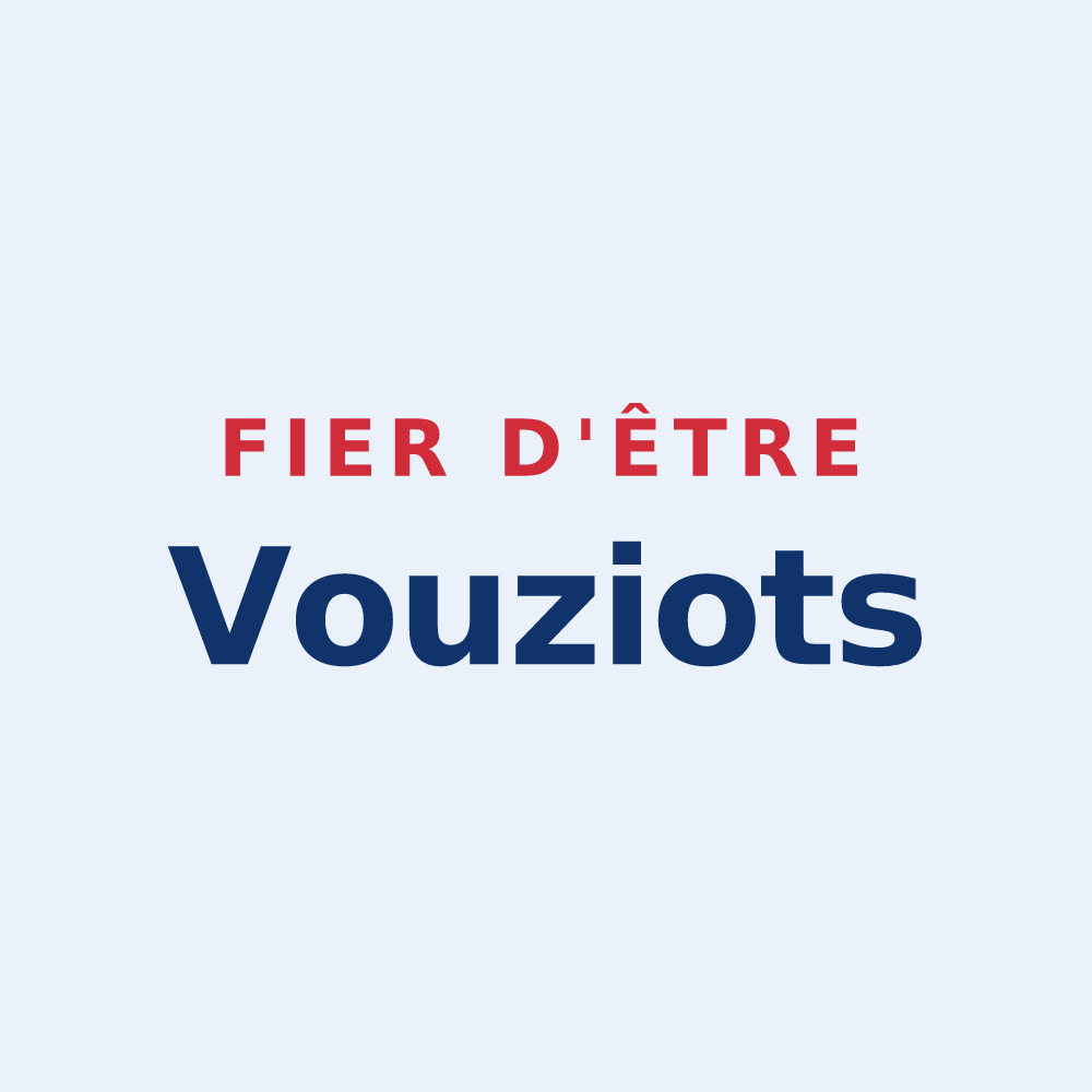 Sticker « Fier d'être Vouziots » — design pour Vouzy