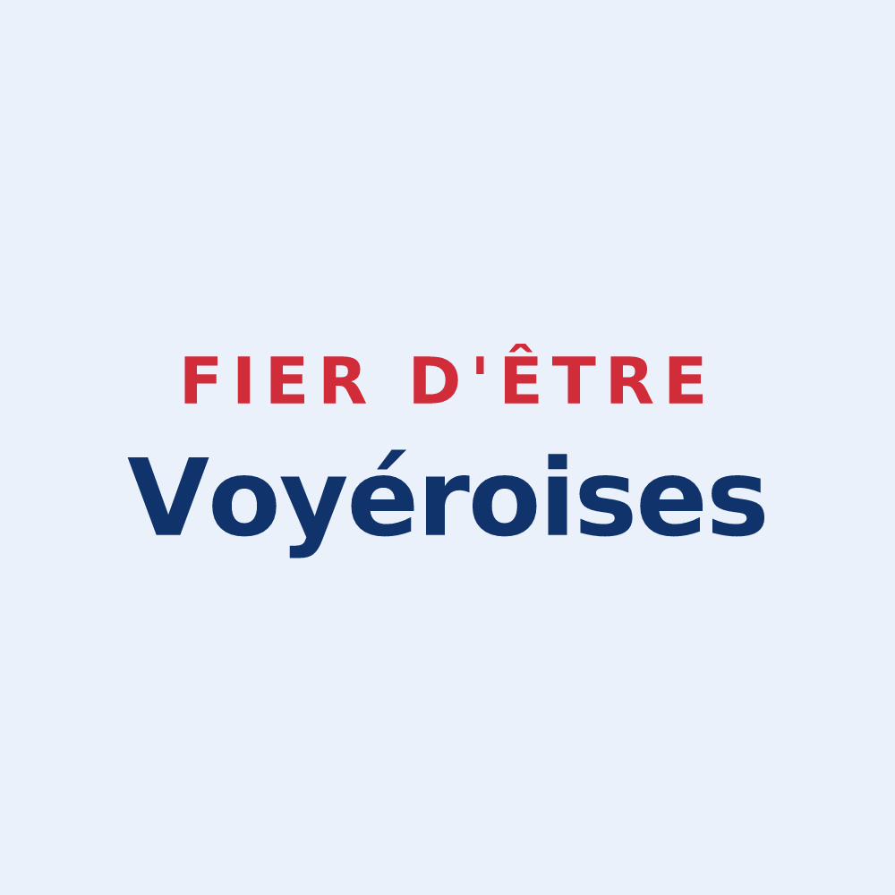 Sticker « Fier d'être Voyéroises » — design pour Voyer