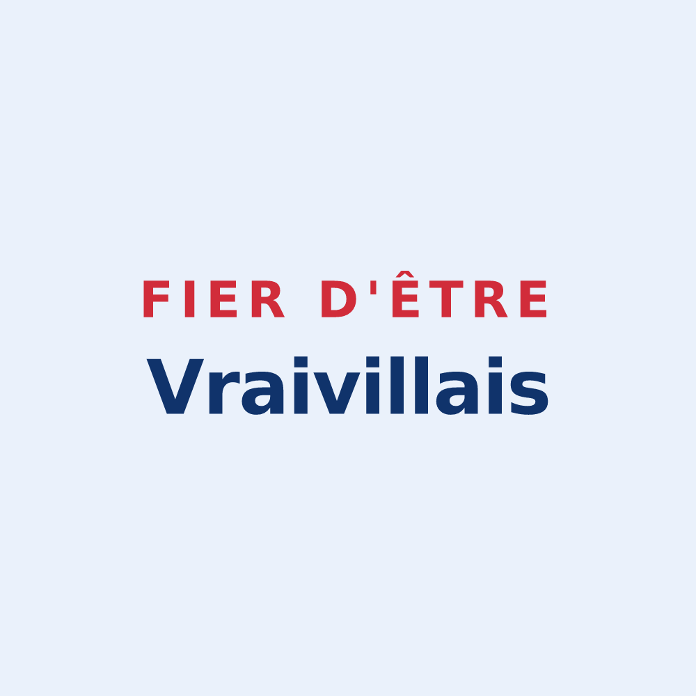 Sticker « Fier d'être Vraivillais » — design pour Vraiville