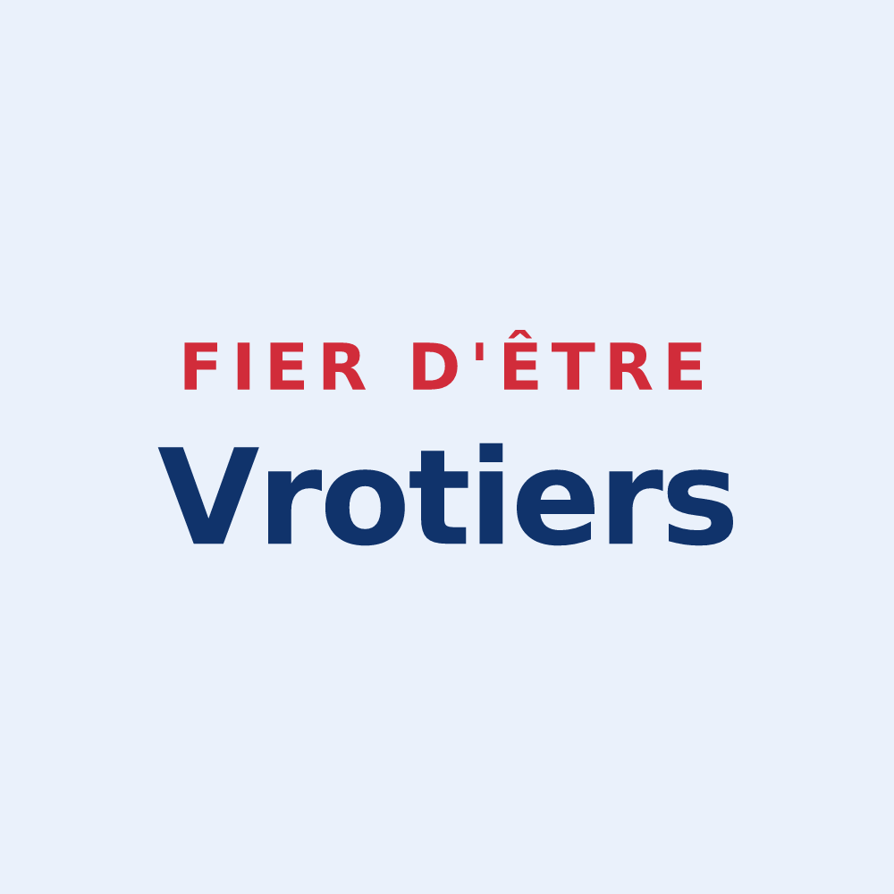 Sticker « Fier d'être Vrotiers » — design pour Vroil