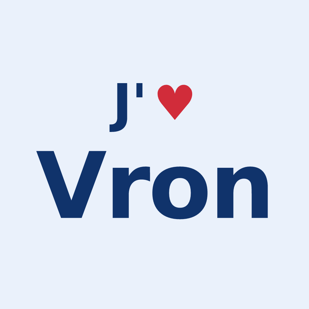 Sticker personnalisé Vron — design J'aime Vron