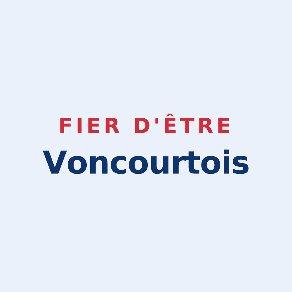 Sticker « Fier d'être Voncourtois » — design pour Vroncourt-la-Côte