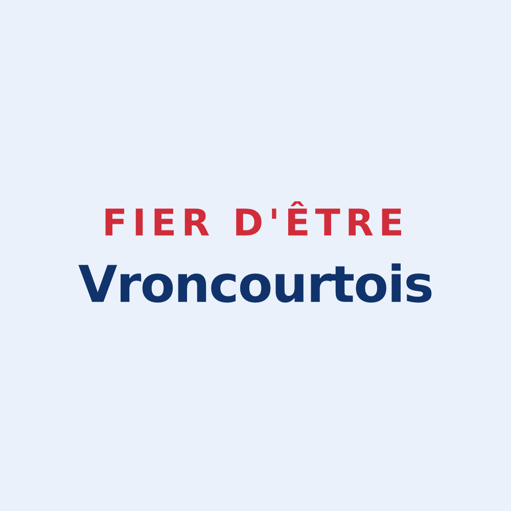 Sticker « Fier d'être Vroncourtois » — design pour Vroncourt