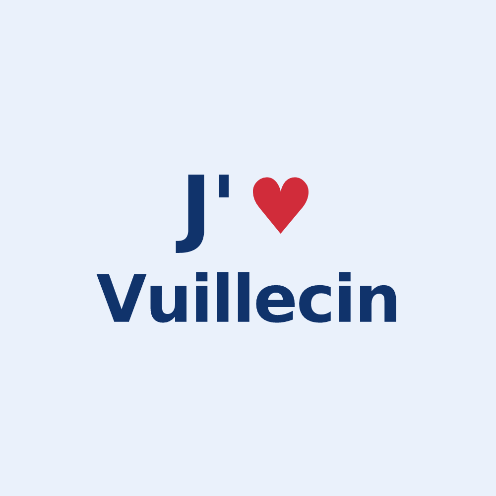 Sticker personnalisé Vuillecin — design J'aime Vuillecin
