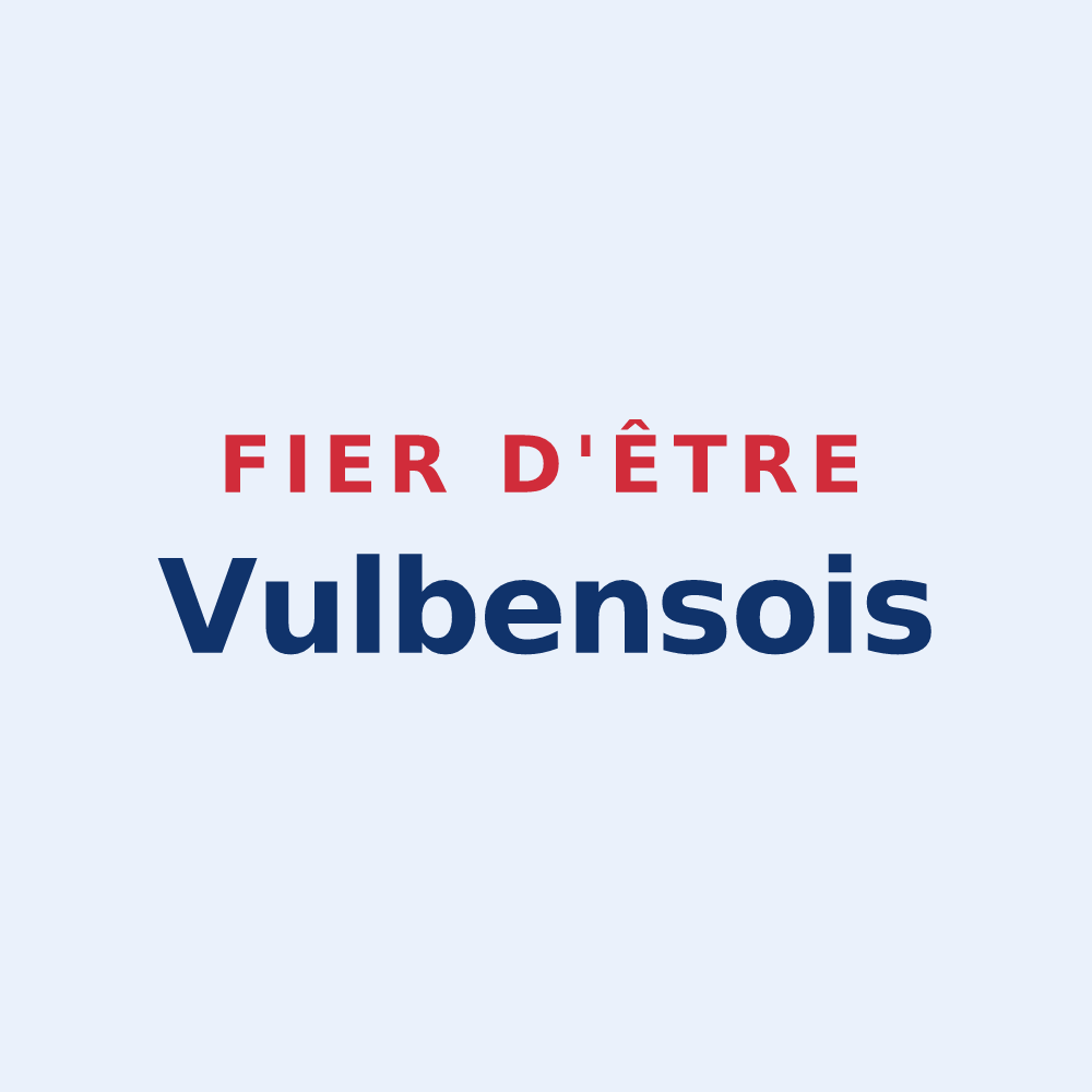 Sticker « Fier d'être Vulbensois » — design pour Vulbens