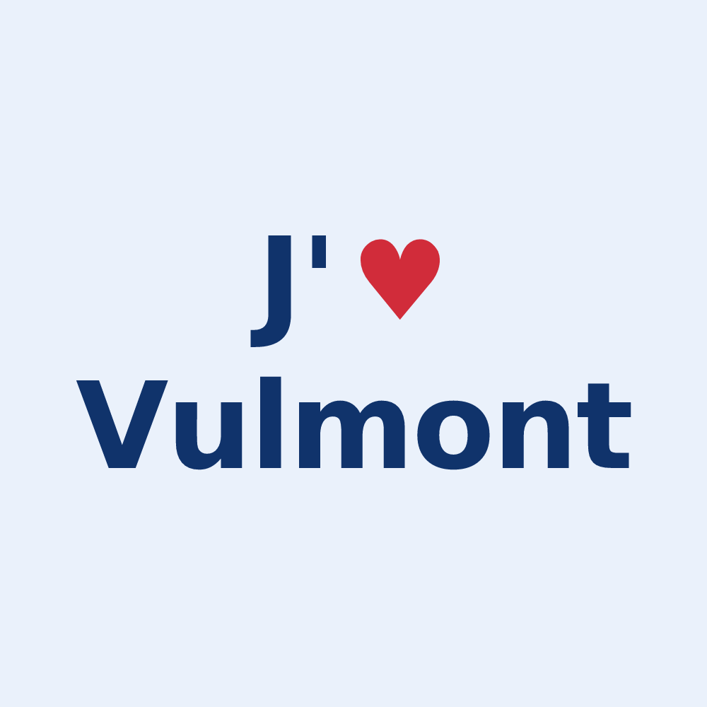 Sticker personnalisé Vulmont — design J'aime Vulmont