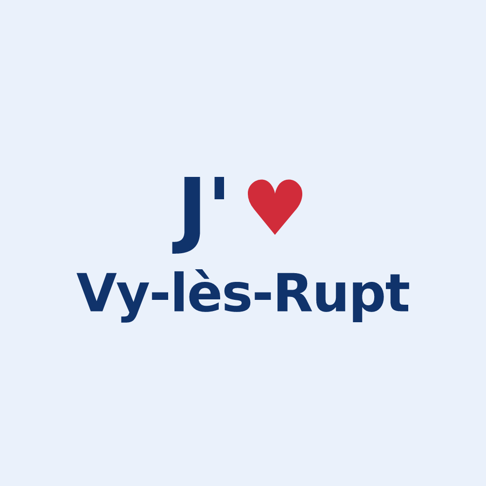 Sticker personnalisé Vy-lès-Rupt — design J'aime Vy-lès-Rupt