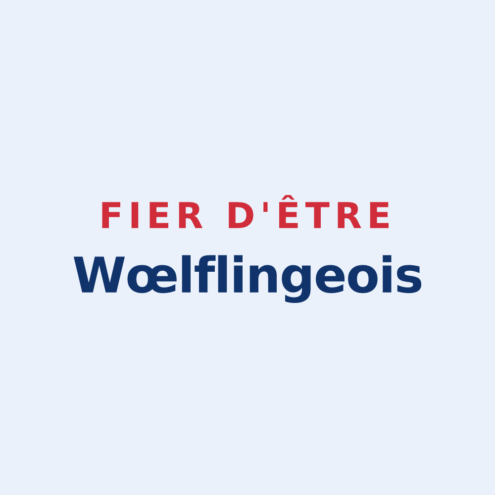 Sticker « Fier d'être Wœlflingeois » — design pour Wœlfling-lès-Sarreguemines