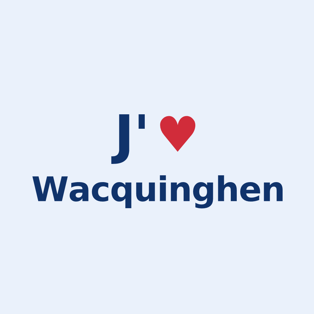 Sticker personnalisé Wacquinghen — design J'aime Wacquinghen