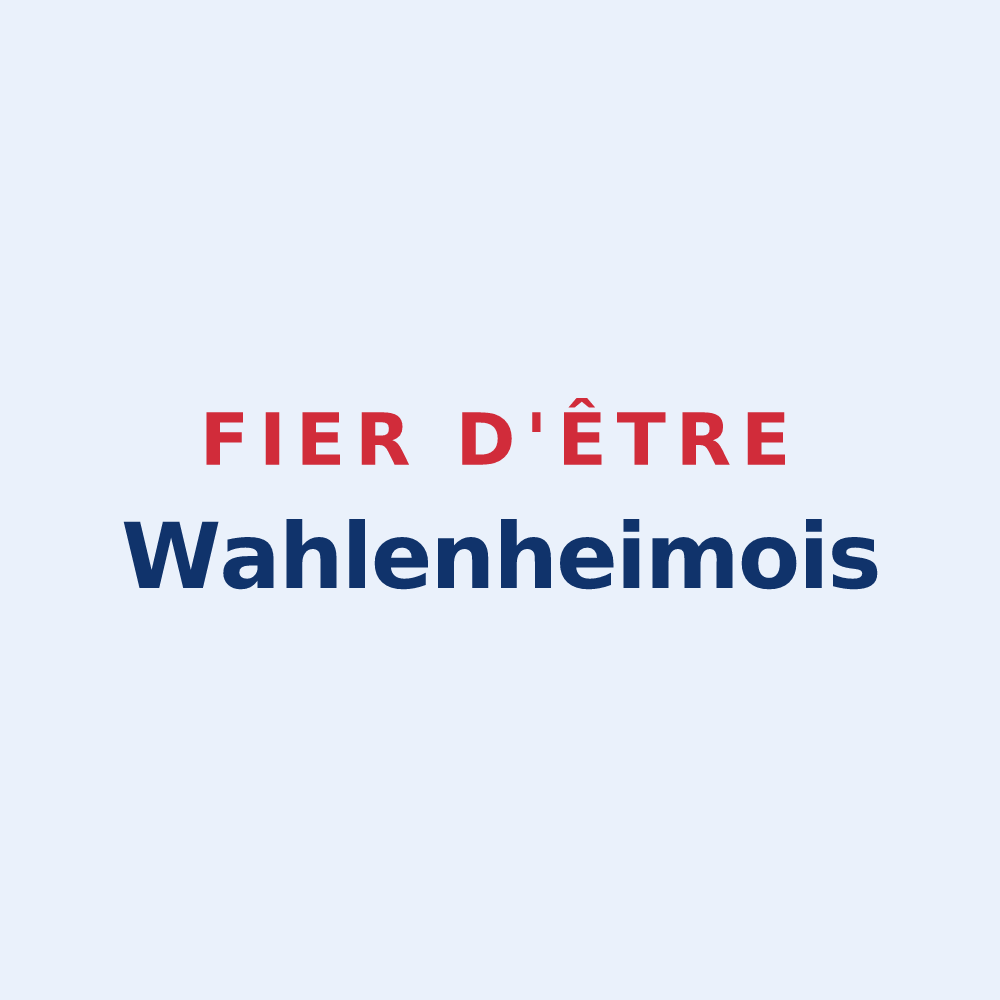 Sticker « Fier d'être Wahlenheimois » — design pour Wahlenheim