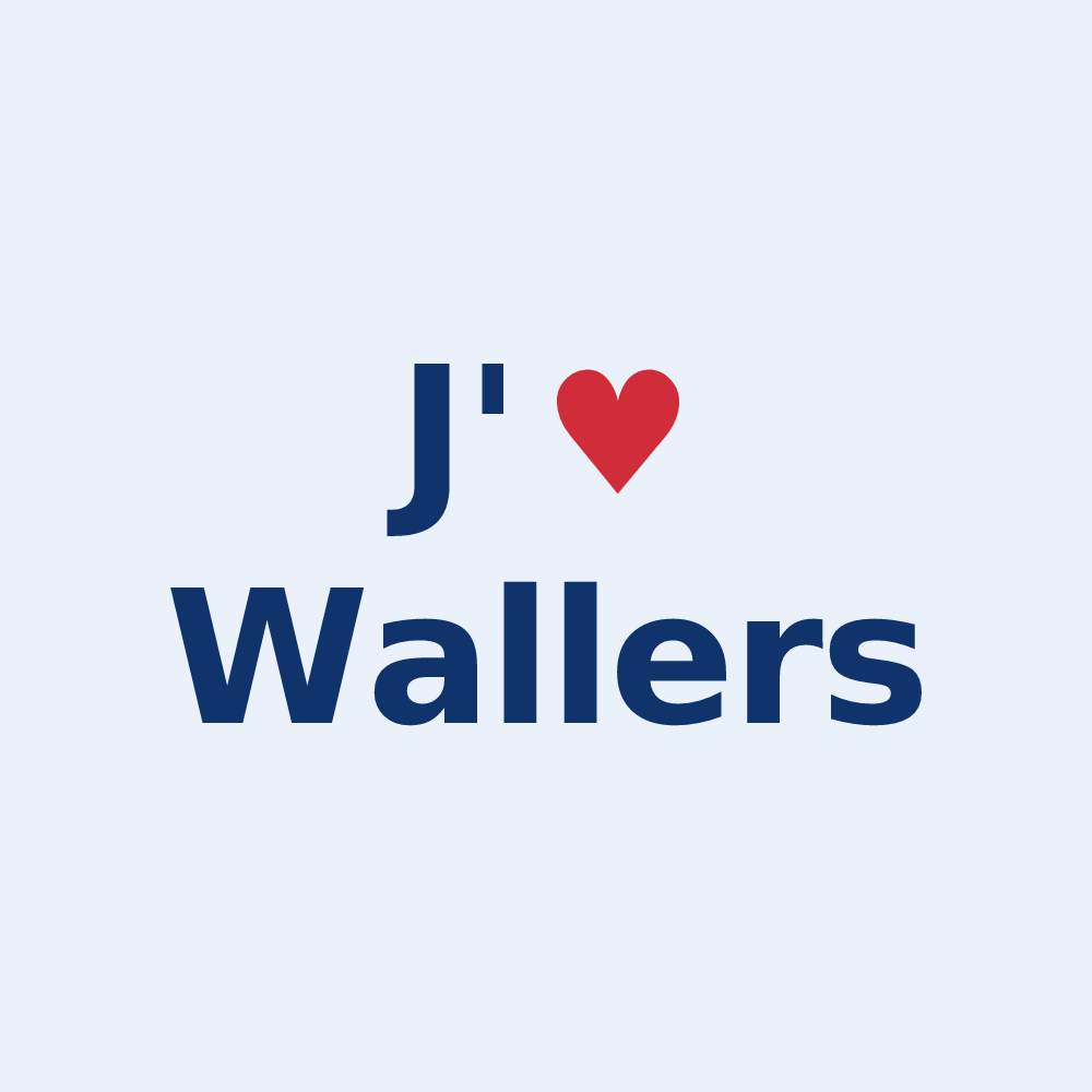 Sticker personnalisé Wallers — design J'aime Wallers