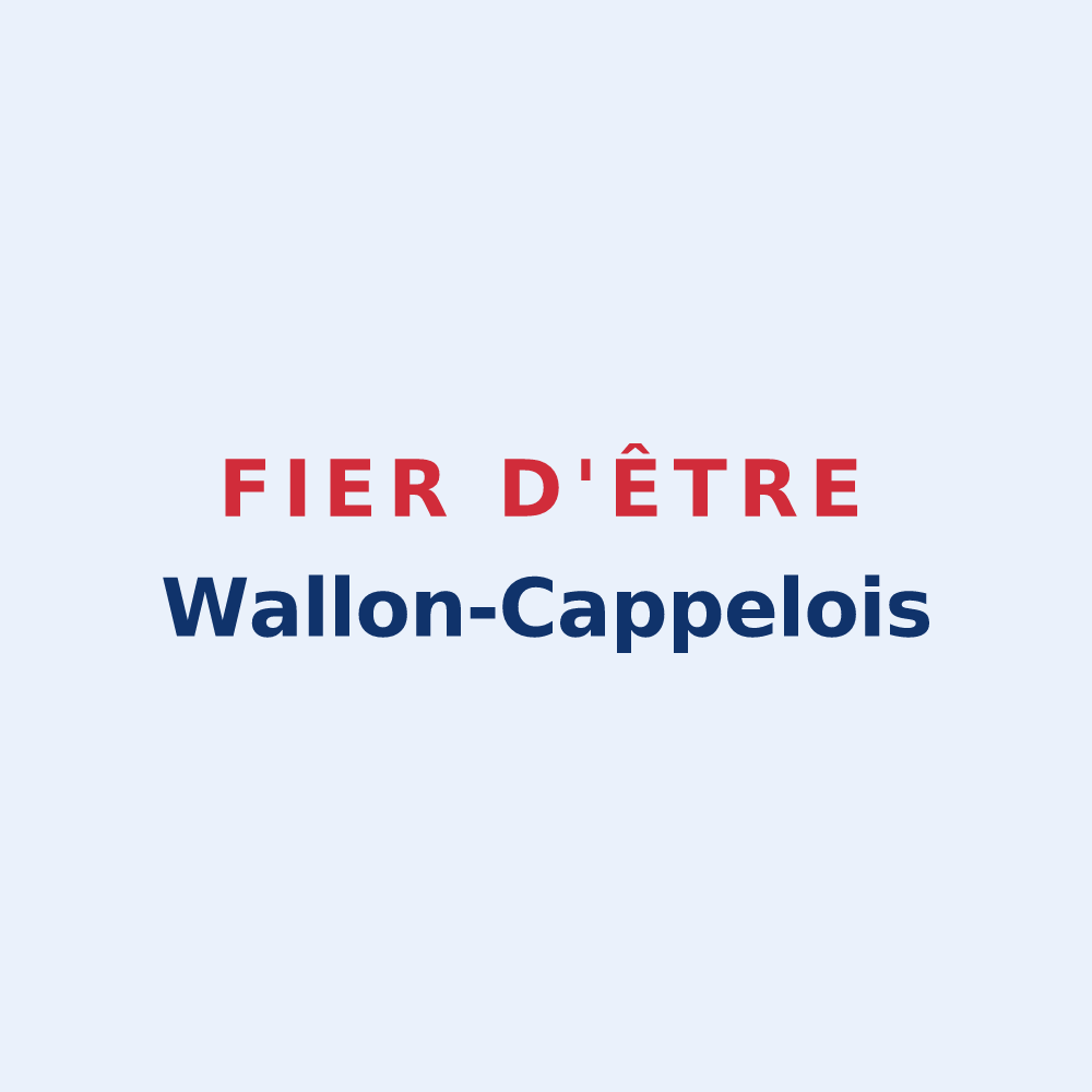 Sticker « Fier d'être Wallon-Cappelois » — design pour Wallon-Cappel