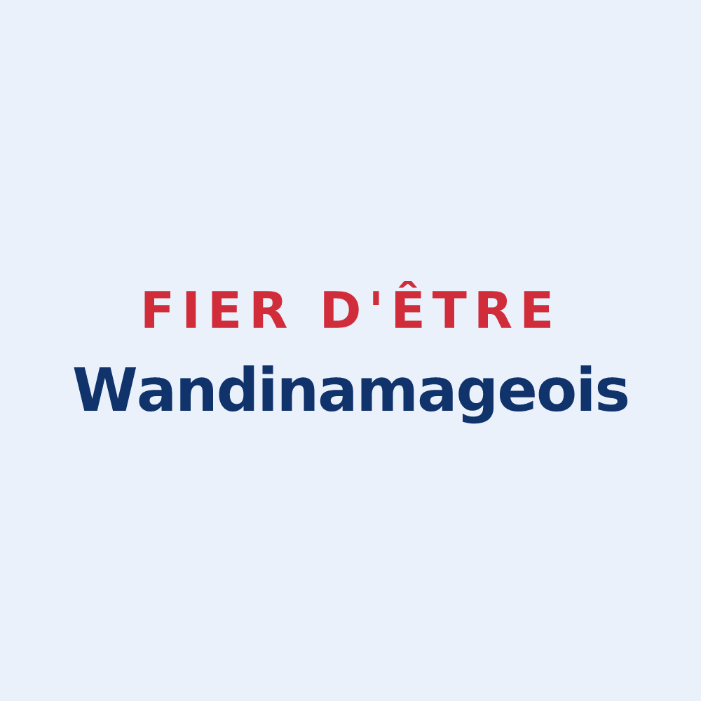 Sticker « Fier d'être Wandinamageois » — design pour Wandignies-Hamage