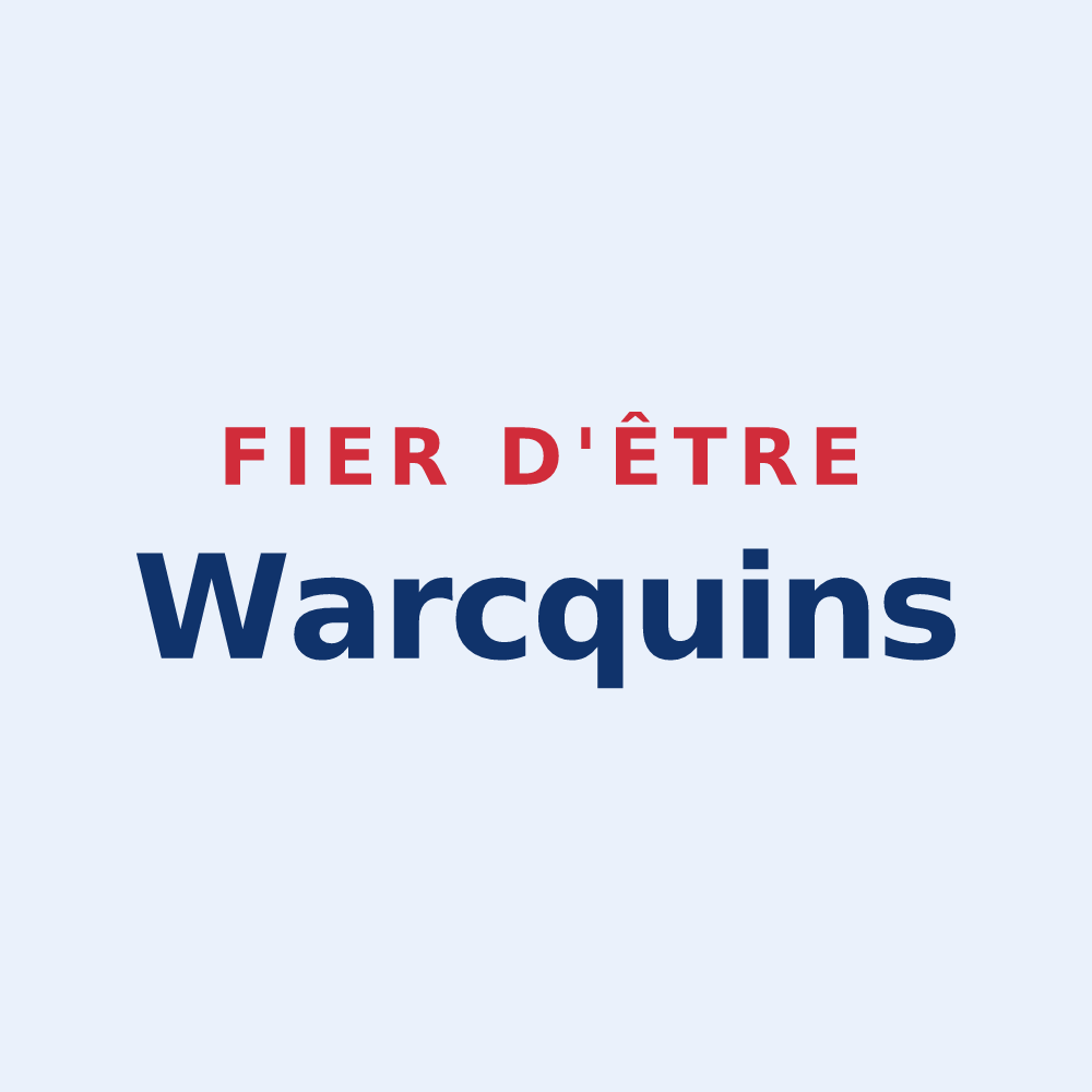Sticker « Fier d'être Warcquins » — design pour Warcq