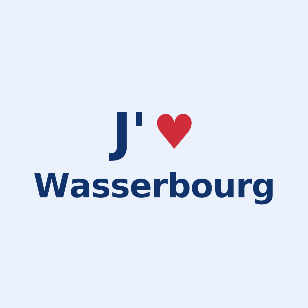Sticker personnalisé Wasserbourg — design J'aime Wasserbourg