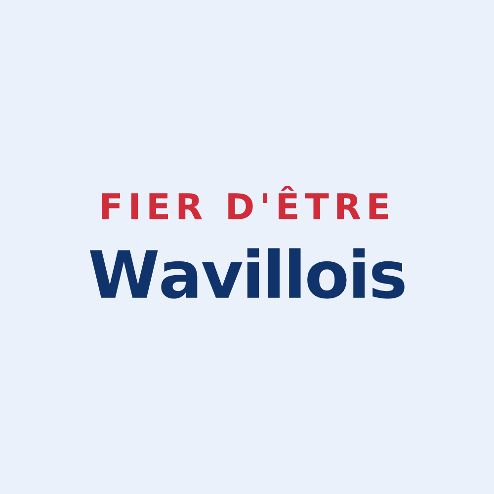 Sticker « Fier d'être Wavillois » — design pour Waville